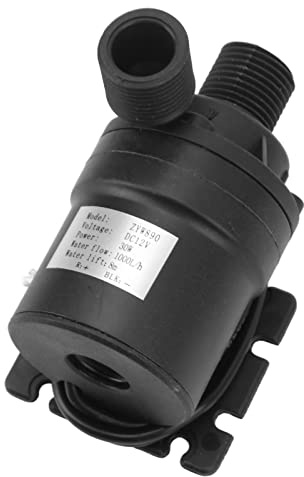 Sunydog Pompa Sommergibile per Acqua, DC12V a Basso Rumore Senza Spazzole, 30 W, Altezza di Sollevamento 8 M, per Fontana, Piscina con Acquario