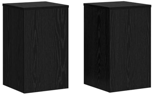 Generico Supporto per Piante 2 PCS Rovere Nero 30 x 30 x 50 cm,Casa e Giardino,Prato e Giardino,Giardinaggio,Supporti per Piante,Nero,13.71 kg,869231