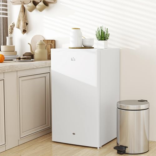 Mengtu 91L Freestanding Under-Counter Fridge with Lock - White ZSSCB-UKT3398P328350UK
