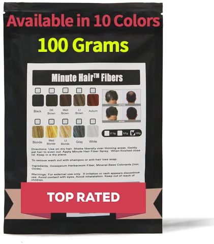 Hair Building Fibers 100 Grams (3.5 oz) Minute Hair Refill Hair Loss Concealer That You Can Use for Your Bottles From Competitors Like Toppik, Xfusion (Auburn)