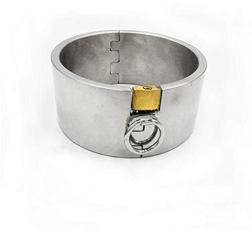 Metall Halsband SM Erotik Bondage Sex Halsbänder/Halsreif/O-Ring, Sklaven Fesseln Kragen, Mit Schloss Und Schlüssel, 5 cm Hoch, Bondage/Fetisch/Folter/Paar Sexspielzeug,Women's