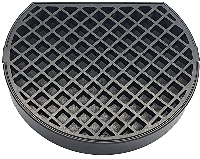 Coffee Drip Catcher 4 inches Small Drip Tray for Drink Dispenser Espresso Machine Carafe Tea Station Water Urn Durable ABS Plastic, Black, PDT0627S