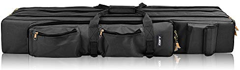 YIWENG Outdoor 3 Schicht Angeln Tasche Rucksack 80 cm / 100 cm Angelrute Reel Tragetasche Angelrute Tackle Tasche Tragetasche Reisetasche,Tragetasche zum Angeln