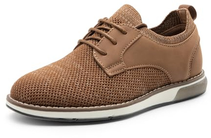 Bruno Marc Chaussures Oxford pour Garçons Légères,Size 28,Brun