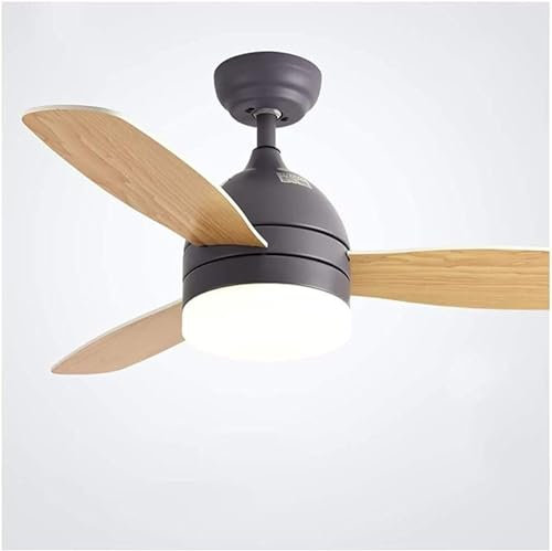 Ceiling Fan Light Ceiling Fan Light Minimalist Led Ceiling Fan Lamp with Remote Ceiling Fan 48 Inch Living Room Dining Pendant Light Fan Home Decoration(Color:Grey,Size:48In)