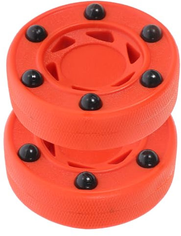 MOBUTOFU 2stücke Rollhockey-Puck Für Straße Und Training Inlinehockey-Puck Streethockey-Puck Für Indoor Und Outdoor Professioneller Hockey-übungspuck