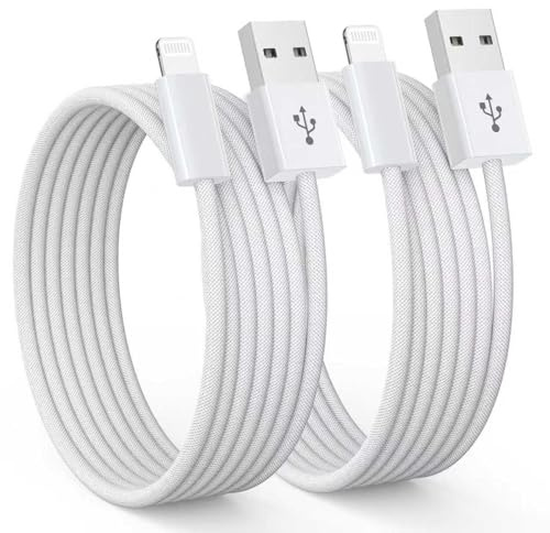 SIZUKA Cable iPhone 2M 2Pack Carga Rápida MFi Certificado Cable USB iPhone, Cable Cargador iPhone Nylon Trenzado Lightning Cable para iPhone 14 13 12 11 Pro/Pro Max X 8 7 6 5