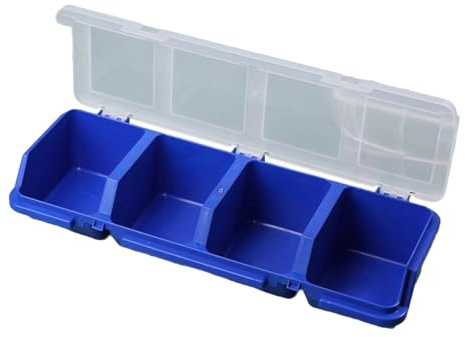 Caja de organización de herramientas, caja electrónica multifuncional, rígida, para almacenamiento de coche, caja de almacenamiento con múltiples compartimentos