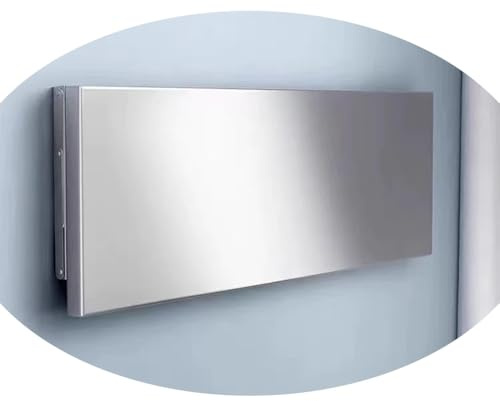 GSKFXJ 80x40cm 100x50cm Wandklapptisch Kleiner Edelstahl Wand Klappschreibtisch Klappbarer Hängetisch Schwimmender Schreibtisch Für Küche, Balkon(60x30cm/23.6x11.8in)