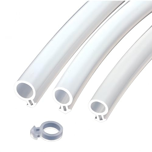 Dichtungsstreifen Fenster 10M Pvc Tür und Fensterrahmen O Ring Silikondichtungsband für Schall und Wärmedämmung Weiß 3–6mm Innenspalt