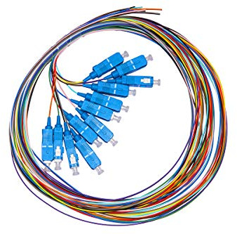 Link LKSC12PTS Set 12 Cavi Pigtail Fibra Ottica Colorati CONNETTORI SC SINGLEMODE SIMPLEX MT 1
