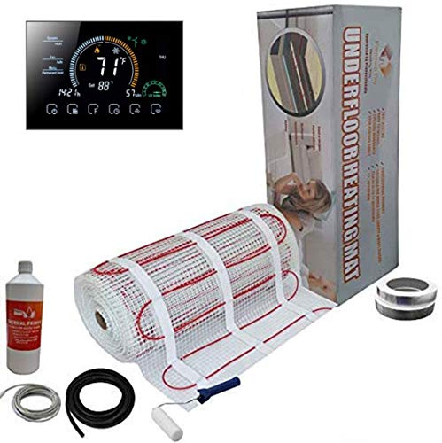 Electric Underfloor Pro Elite Heating kit 150w - 16m² - Black Smart WiFi Thermostat