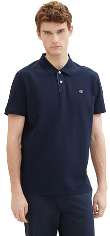 TOM TAILOR Homme Polo Basic Piqué, Sky Captain Blue, 3Xl