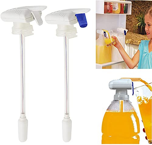 XYDESIGN Automatic Drink Dispenser, Spill Proof Portable Automatic Drink Straw, Electric Water Drink Pump Beverage Dispenser for Milk Juice Beer Beverage Bottle Without Battery