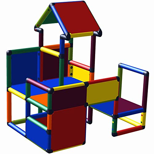 Move and stic Spielhaus FLOH Kletterhaus Kletterturm Motoriktrainer Versteck Multicolor 6037
