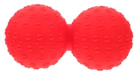Healeved Roter Silikon Massageball für Füße und Hände zur Selbstmassage für Training und Physiotherapie Kompakt und Robust