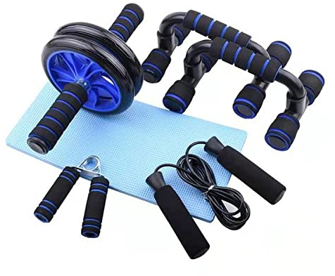 Abs Rad Bauchtrainer Laufradsatz Widerstandsbänder Push Up Stand Bar Heimübung Bodybuilding Muskeltraining Deportivo Bauchrad Trainer (Size : Orange)