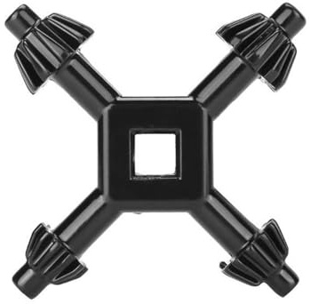 ERNZI 4-in-1-Drehfutter, multifunktionales Stahlbohrfutter, Bohrfutter mit Schlüssel, Handbohrwerkzeug, Holzdrehfutter