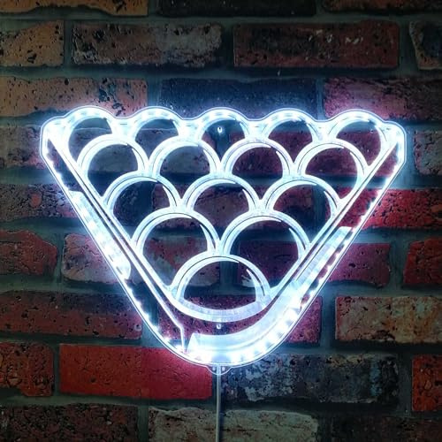 ADVPRO Snooker Billard Pool Tisch Zimmer RGB Dynamic Glam LED Schild – Schnittform – intelligente 3D-Wanddekoration – mehrfarbige dynamische Beleuchtung st06s22-fnd-i0213-c