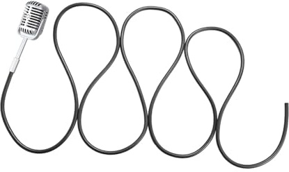 MagiDeal Accessoire de Microphone Suspendu rétro, Jouet de Simulation, Jeu de rôle, Micro Suspendu, Accessoire de Photographie Vintage pour activités pour, Argent