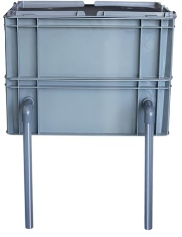 Filtri Per Acquari, 2/3 Livelli Scatola Filtro Esterna Per Ciclo Acqua, Filtro Per Acquario Per Stagni, Filtro Dall'acquario Scatola Fatturato, Includi Materiale Filtrante ( Color : Grey , Size : 15.7