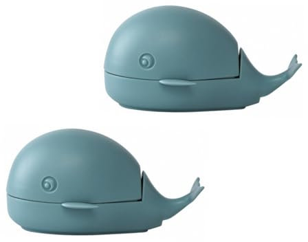 COLLBATH 2stücke Wäschereinigungsbürste Cartoon Whale Schuhbürste Waschbürste Kleiderbürste Reinigungs Pinsel Für Flecken Vorbehandlung Mit Abnehmbarer Kopf Für Einfach Pinsel