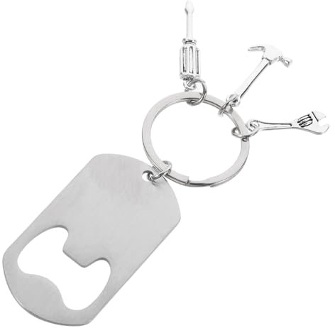 IMIKEYA Beverage Bottle Keyring Opener Keychain Beer Opener Tool Stylish Metal Accessory for Home Decor