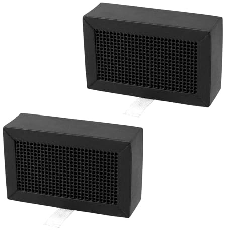Lyreh 2pz Filtro Stampante 3D per Bambu Lab, 8,2x5x2,7cm Filtro Dell'Aria Stampante 3D Carbone Attivo Alta Qualità Accessori Pratici Purificazione per Bambu Lab X1C/P1P/P1S/X1/X1E (Nero)