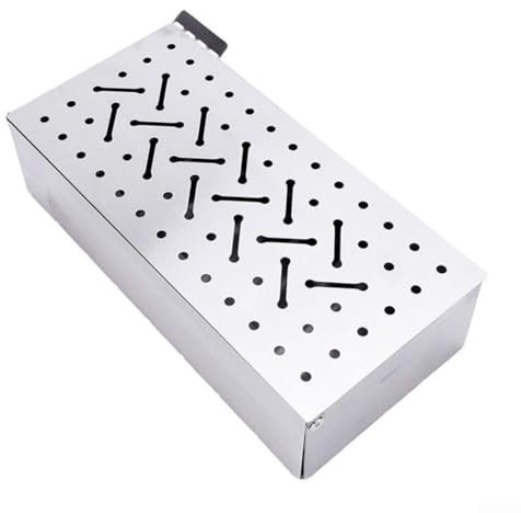 Scatola per affumicatura in acciaio inox per barbecue, perfetta per grigliare all'aperto e migliorare il sapore