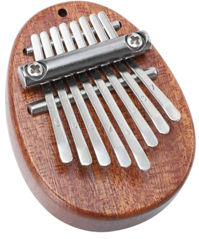 TOGEVAL Mini Kalimba Tragbares Daumenklavier für Anfänger Profis Töne Holz Kalimba Bühnenrequisite für Musikliebhaber