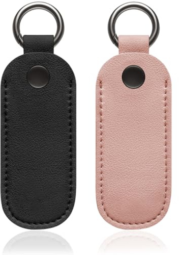 JYNXOR 2 Pièces étui pour Clé USB, étui de Support de Clé USB en Matériau Souple, Organisateur Universel d'accessoires électroniques, Organisateur de Support de Clé USB Portable(Noir+Rose)