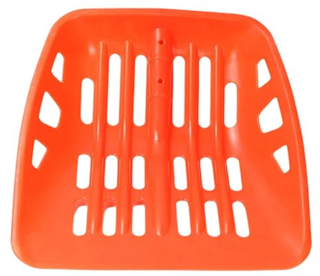 Qianly Testa di Pala Paletta per Grano Scavatrice per Neve E Raccoglitore per Foglie Leggera E Maneggevole con Design Inclinato Adatto per Giardino E Raccolt, Orangina