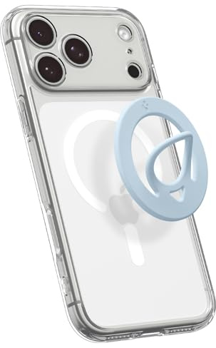 Spigen Dual Pop MagFit Slim Magnetic Ring for MagSafe [Dual-Sided Magnet] | 3mm Ultra-Thin, for iPhone 17 Pro Max Air 17e 16 15 14 & MagSafe Cases for Samsung S26 S25 Google Pixel 11 10 - Light Blue