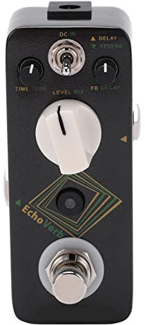 Delay Reverb Pedal Metal Svart Mini Gitarr Effekt Pedal Professionellt redskapsval för liveframträdanden Scenanvändning
