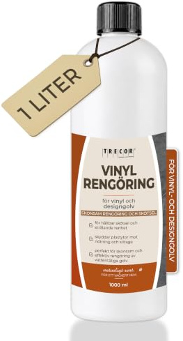 TRECOR Rengöringsmedel för vinylgolv med kraftfull rengöringseffekt (1.000 ml, vinylgolvsrengörare)