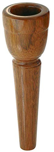 Lechgold MUN18 Mundstück für Alphorn 18 mm (aus Nussholz, Kesselweite: 18 mm, Kesseltiefe: 25 mm, Durchgangsbohrung: 5,5 mm)