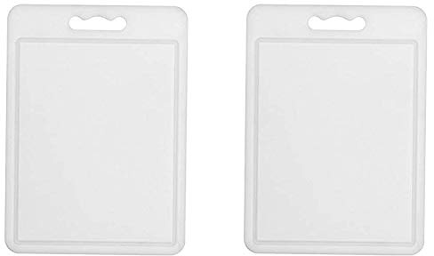 Chef Aid Easy Wash Lightweight Chopping Board 34.8cm X 0.5cm X 25.1cm White (Pack of 2)