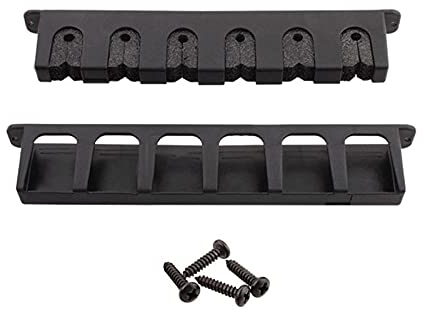 Dequate Angelrutenhalter Wand, Angelrute Rack, Rutenhalter Wand, Rutenständer Vertical Rod Rack Für 6 Ruten Für Angelruten, Angelrute Lagergestell Halterung Wandhalterung Mit Schrauben 4