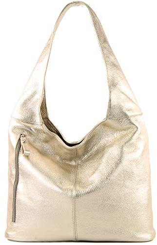 modamoda de T155 Damen Leder Schultertasche, handmade in Italy