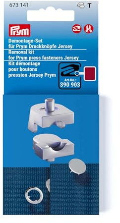 Prym 673141 Demontage-Set für Prym Druckknöpfe Jersey, 8 und 10 mm, brombeer, schwarz