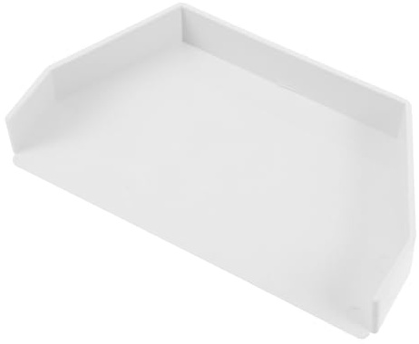 Uonlytech Tappo Terminale per Grondaia in PVC Bianco, Installazione Facile e Finitura Uniforme per Uso Esterno, Accessorio per Pluviali