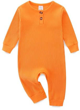 KIDDLETOWN Vêtements Bébé Garçon Fille, Grenouillere Bebe, Pyjama Bebe Manches Longues, Nouveau-né Combinaison Bébé, Grenouillère Barboteuse Vetement Garçon Fille Pour 9-12 Mois