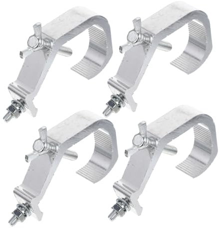 Cabilock Stage Light C-clamp Aluminum c Clamp 25mm Width High Load 60kg Dj Lighting Truss Par Light Hooks 4pcs Set for Stage Spotlight Mounting