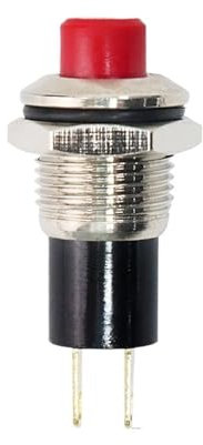 5 pz/lotto 7mm 10mm Mini interruttore a pulsante momentaneo Latching Rosso Piccolo microinterruttore On Off 2 pin 3A/125V 1A/250V(10mm 1NO Latching)
