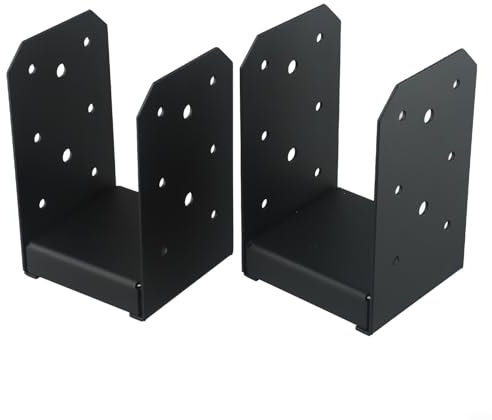 Bulevisiter Post Base Anchor 4X4 Inch Adjustable Galvanized Steel Support Frame, Ground Mounting Foundation Hardware For Patio Pavilion Fence Mailbox With Mounting Screws