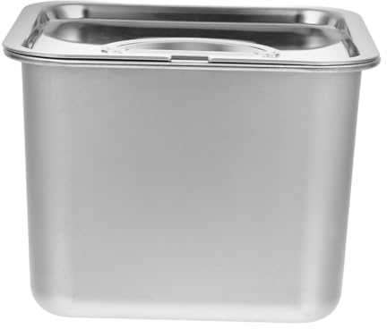 STOBAZA Recipiente de Acero Inoxidable y Resistente al Desgaste para Helado Casero Varios estilos con Cierre Hermético Fácil de Limpiar Varios estilos para Uso en Cocina y Hogar