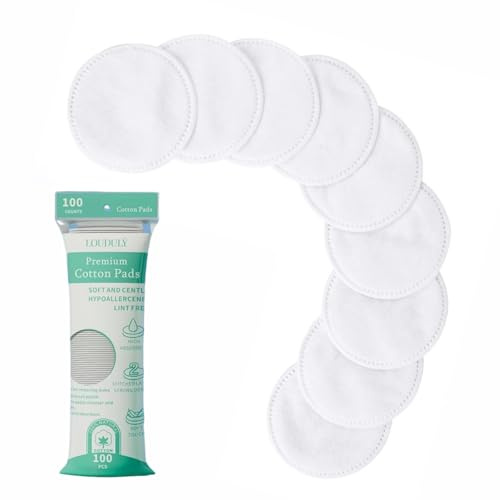 Dischetti Struccanti 100 Pezzi Dischetti Struccanti in Cotone Dischetti Ovali di Cotone Adatti a Tutti i Tipi di Pelle Ideali per la Rimozione del Trucco