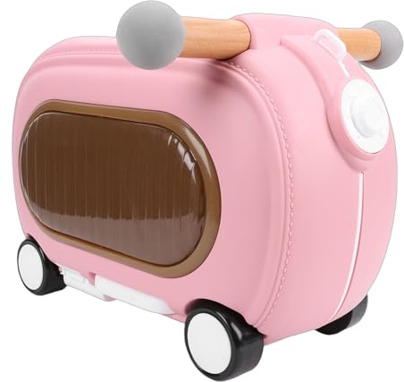 UPALDHOU Ride On Bagage, 20L Småbarnsrullande Resväska med Hjul Musikljus, Multi Modes Anti-Tipping Over, för Resebarn Småbarn (Rosa)