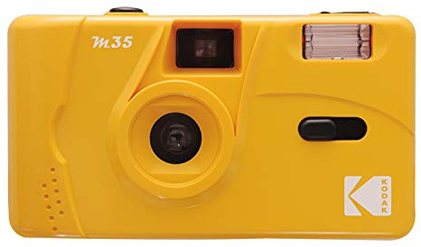 Riiai Vintage retrò M35 35 mm Macchina Fotografica Riutilizzabile Bambini Macchina Fotografica Bambini Giocattoli Educativi (Giallo)