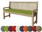 chilly pilley Bankkissen Bankauflage Polsterauflage Reißverschluss mit Schlaufen Kissen für Gartenbank Gartenbankauflage für Gartenmöbel Sitzkissen & Rückenkissen Outdoor (100 x 40 x 5 cm, Grün)